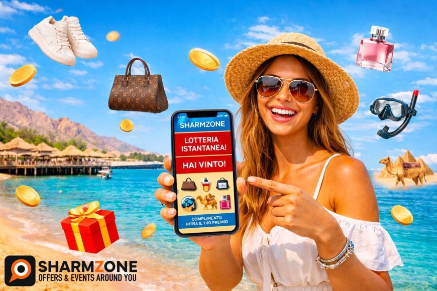 SHARMZONE: l’app guida di Sharm el-Sheikh con lotteria istantanea dove vinci sempre!